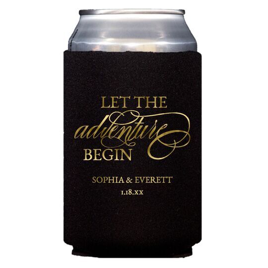 Let the Adventure Begin Collapsible Koozies
